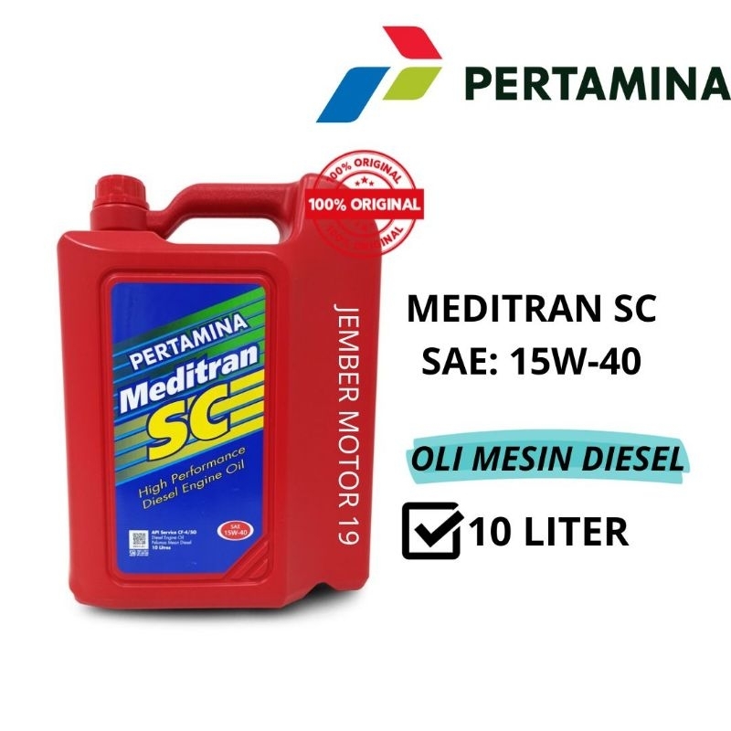 OLI MESIN MOBIL DIESEL MEDITRAN SC 15W-40 10 LITER