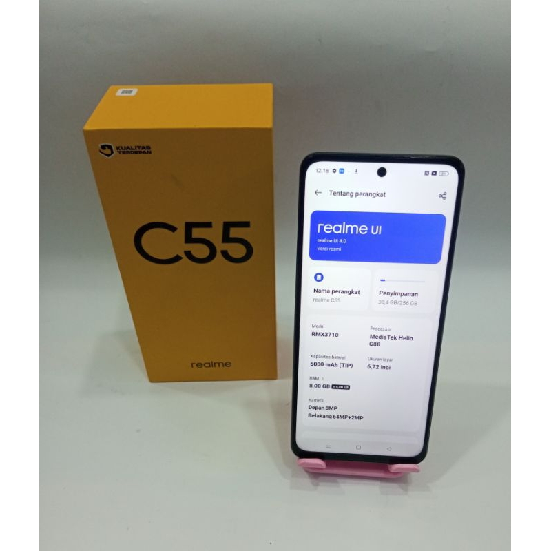 Realme C55 8/256 nfc gaming second(mulus/segel)
