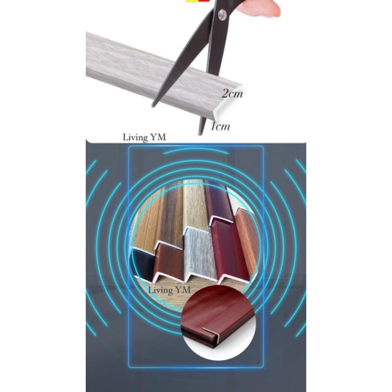 LIST SUDUT SIKU LIST PENUTUP ATAS WPC WALLPANEL LANTAI PARKIT LIS SIKU TANGGA PVC