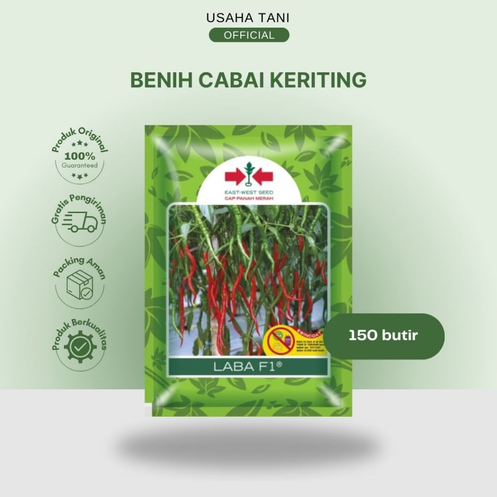 Benih Cabai Keriting Laba F1 Cap Panah Merah 150 biji