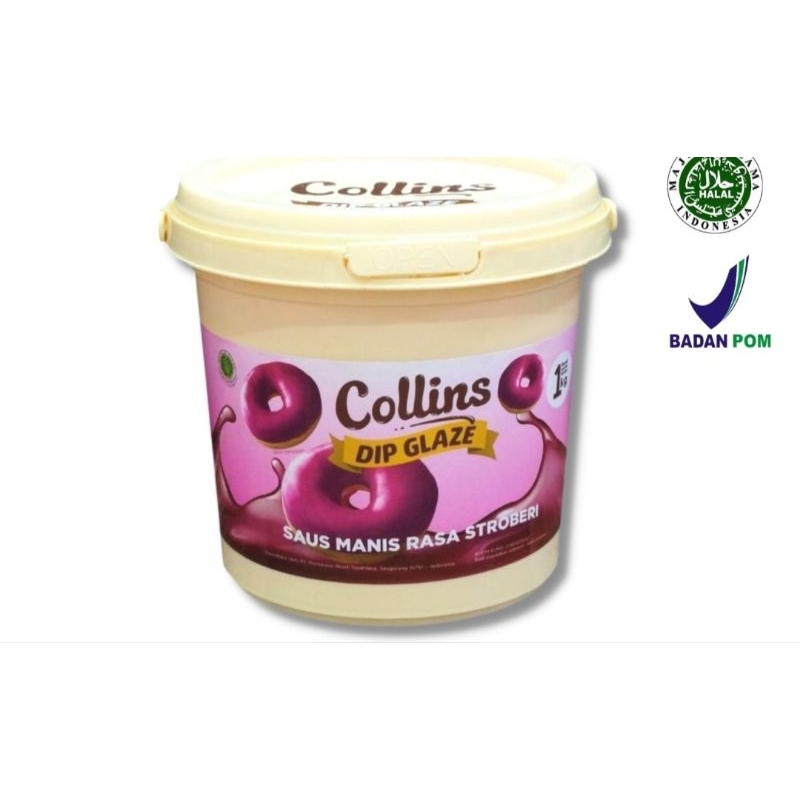 

glaze collins rasa strawberry 1kg