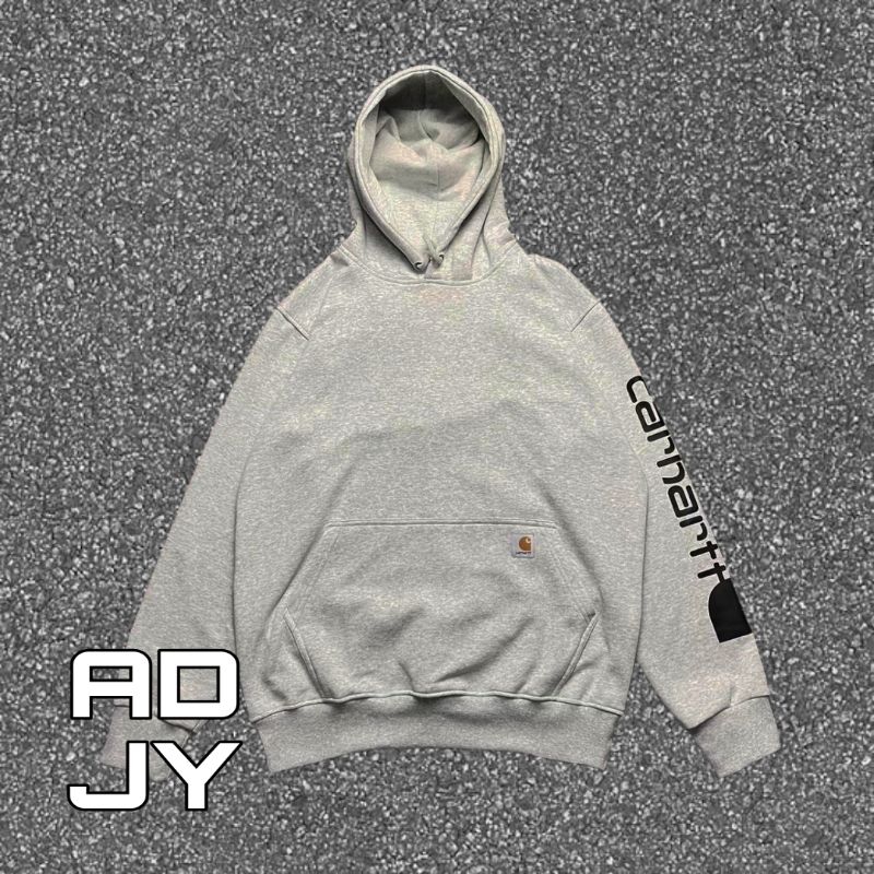 HOODIE CARHARTT HAND TAPPED ABU MISTY PREMIUM | JAKET PRIA WANITA TERBARU KEKINIAN MURAH BERKUALITAS