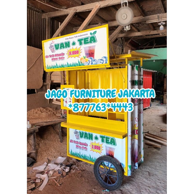gerobak es teh manis, solo, jawa, Booth dan gerobak bagus