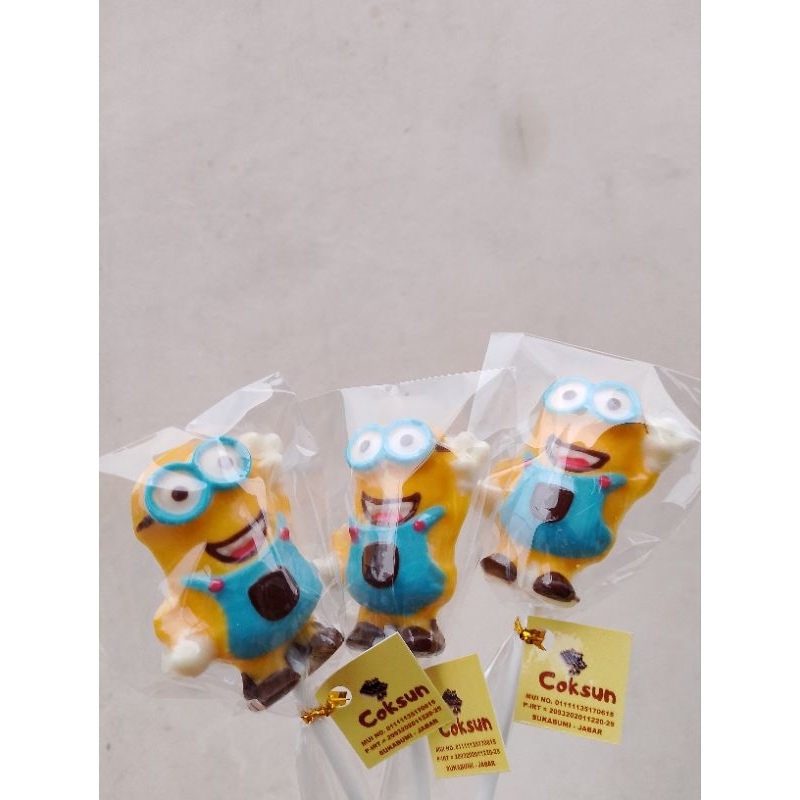 

coklat lolipop minions