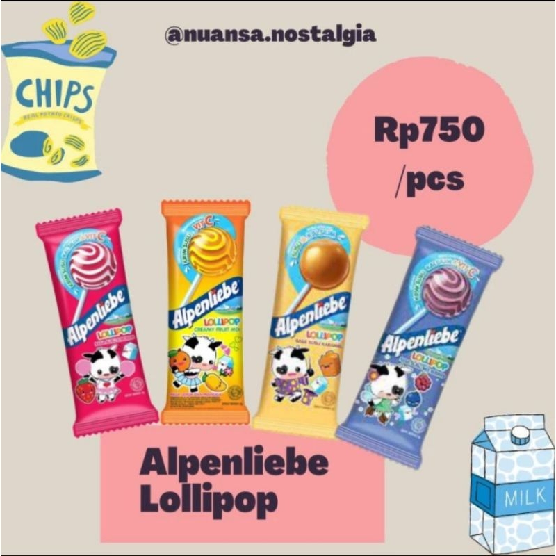 

TERMURAH! Permen Alpenliebe Lollipop Aneka Rasa