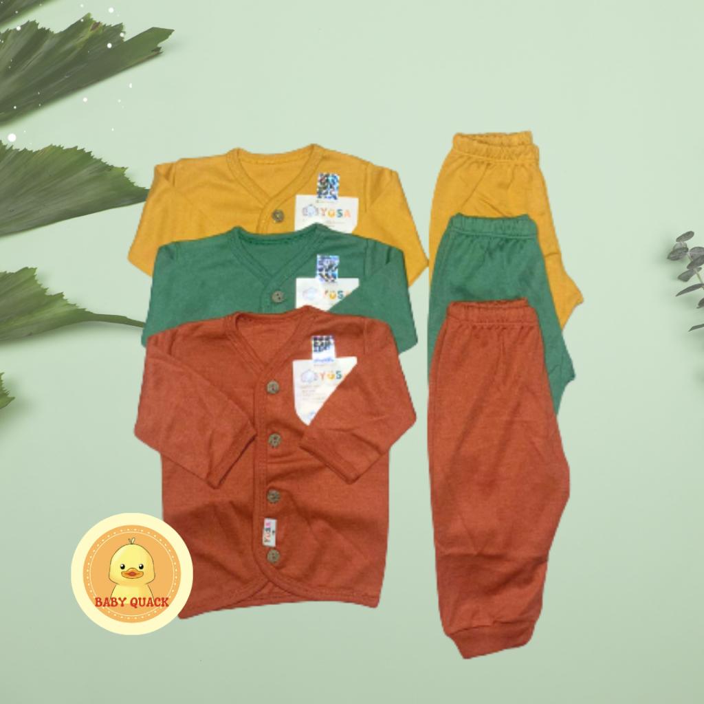 Makassar 3 Pasang Baju Bayi/Anak - Setelan Piyama Bayi/Anak Yusa NB-L