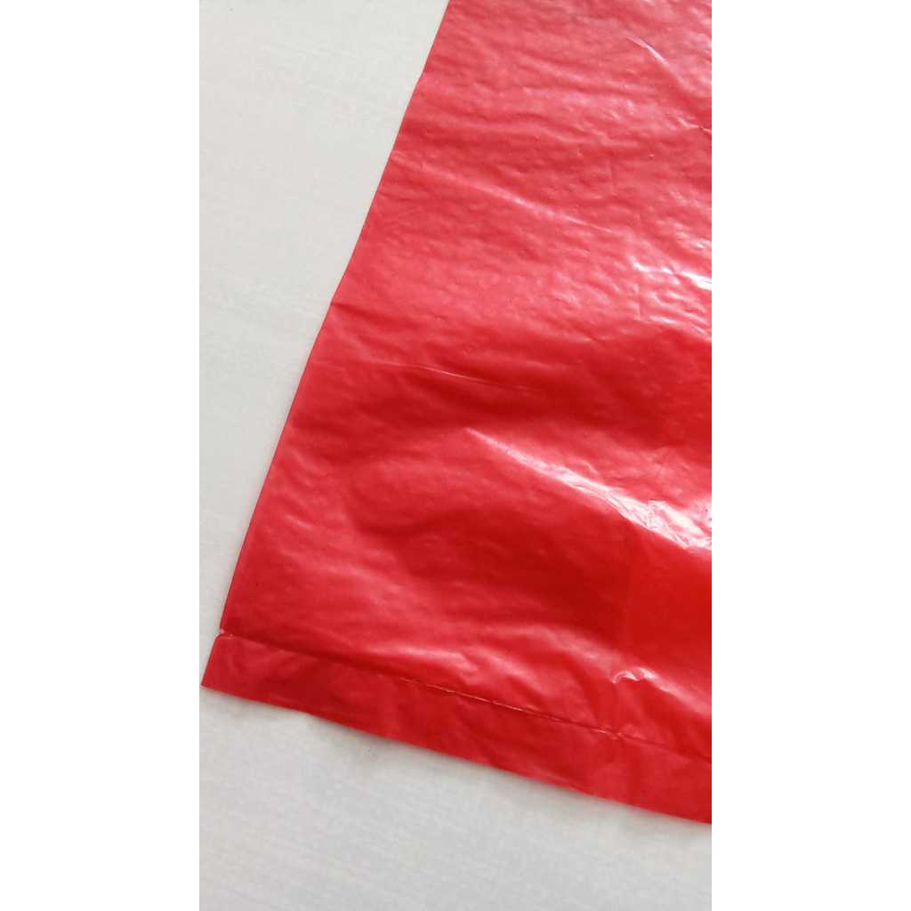 KANTONG PLASTIK MERAH / KRESEK MERAH JUMBO BESAR 40X65 CM