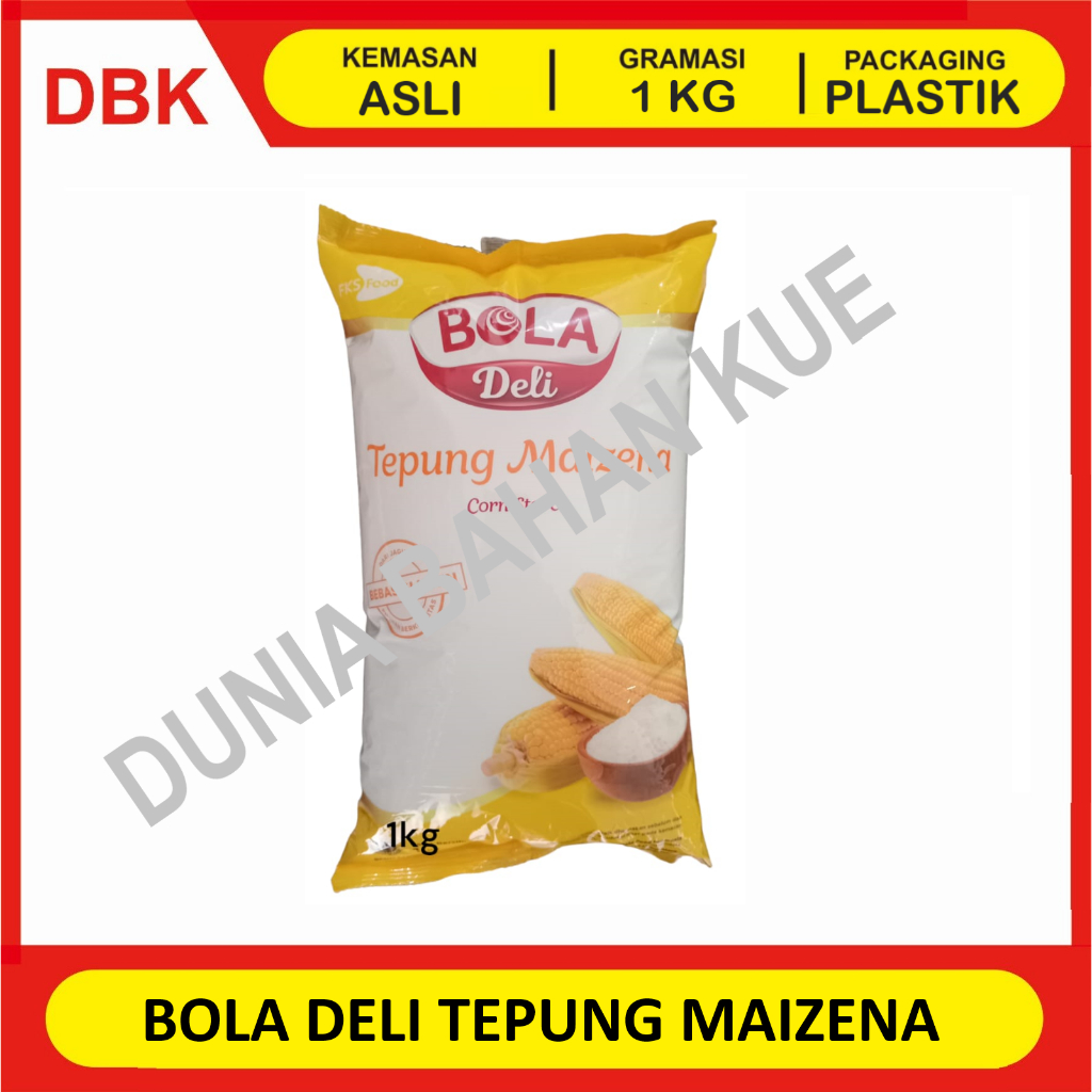 

(KEMASAN ASLI) BOLA DELI MAIZENA 1 KG / CORN STARCH TEPUNG JAGUNG