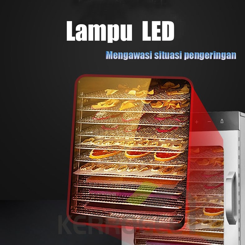 10tray/16trayFood Dehydrator Mesin Pengering Makanan Mesin Pengering Makanan Dital Food Dehydrator