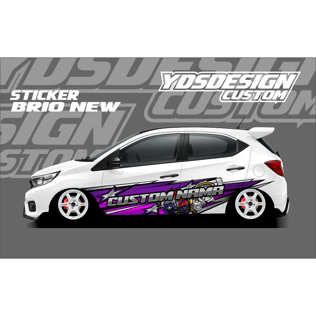 DECAL THAILOK JAZZ, BRIO, DATSUN, DLL / STIKER MOBIL BRIO NEW