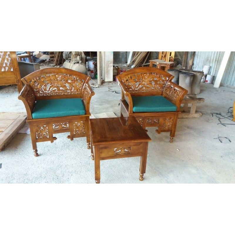 Kursi Kartini | Kursi Teras Jati | Kursi Teras Ukir