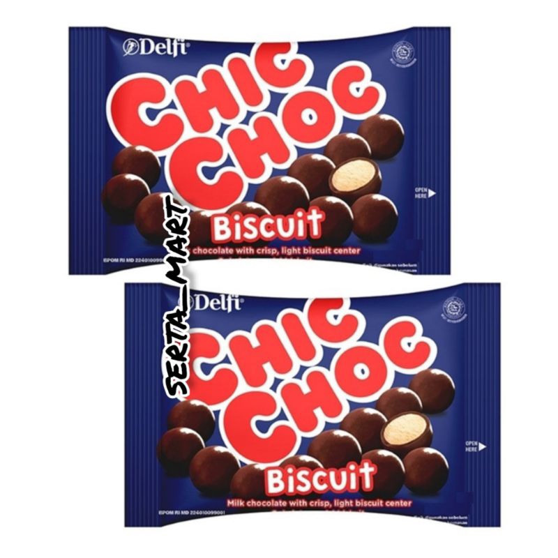 

Delfi Chic Choc Biskuit Cokelat 40gr - Delfi Chocolate Chic Choc 40gr