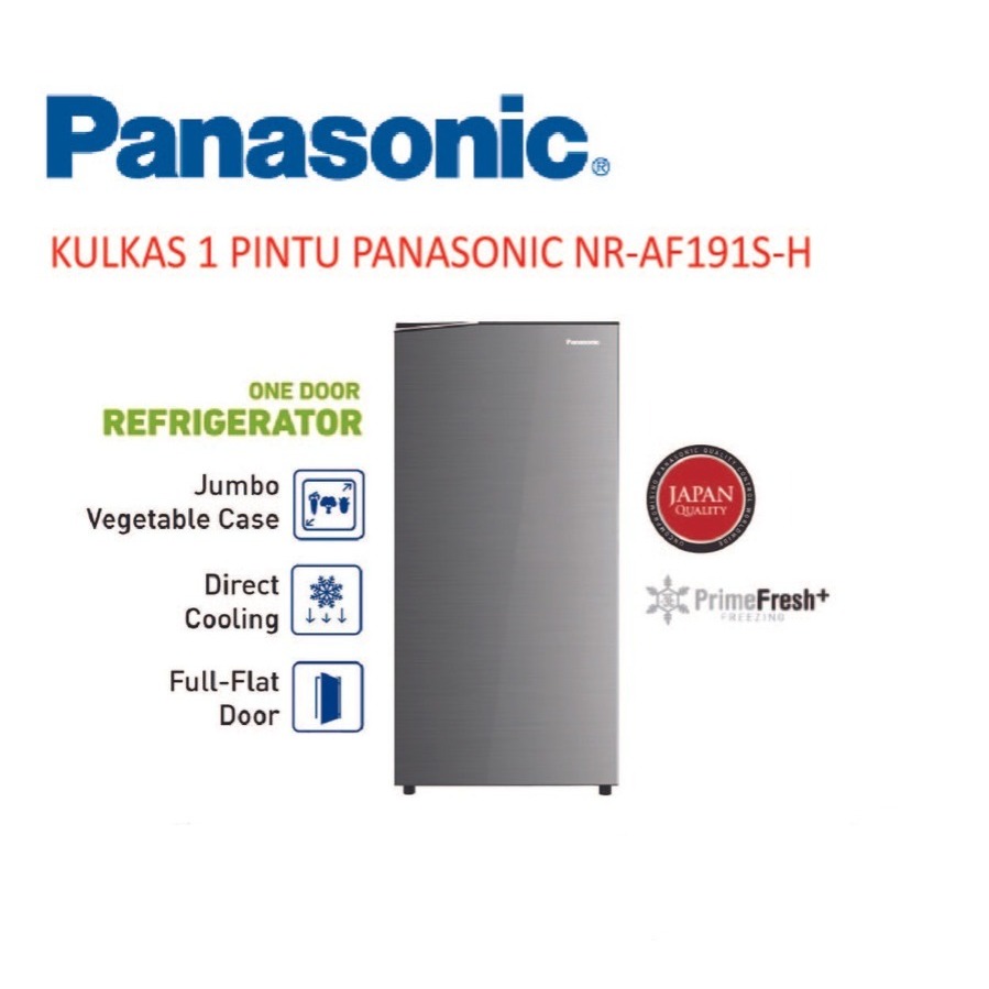 LEMARI ES PANASONIC NR AF191 SH / PANASONIC KULKAS 1 PINTU NR AF191 SH [164 LITER]