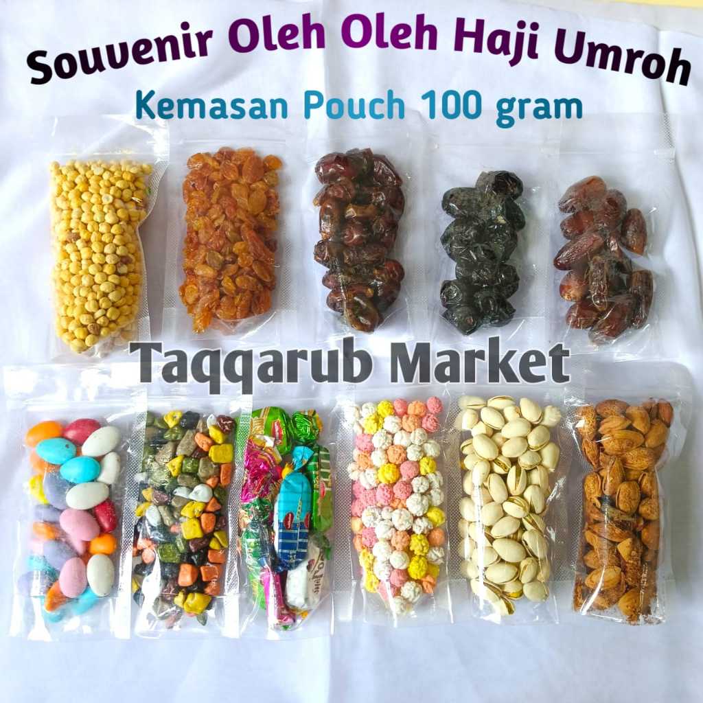 

Aneka Makanan Khas Oleh Oleh Haji dan Umroh Kacang Sovenir Oleh Oleh Haji Dan Umroh Kemasan Standing Pouch