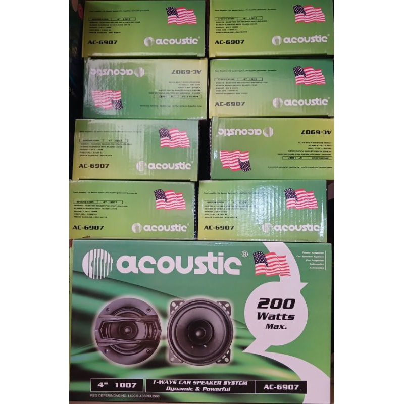 Speaker coaxial 4inch acoustic ac-6907 200watt MOBIL