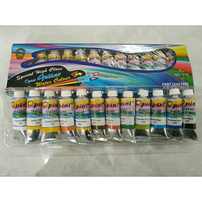 

Opini Guitar Water Colour Paint No 110 Cat Air Lukis 12 Warna