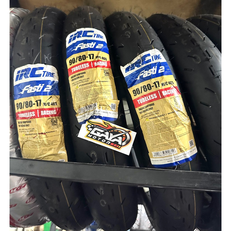 Ban 90/80-17 110/70-17 100/80-17 IRC Racing Fasti Pro / Fasti 2 tubeless