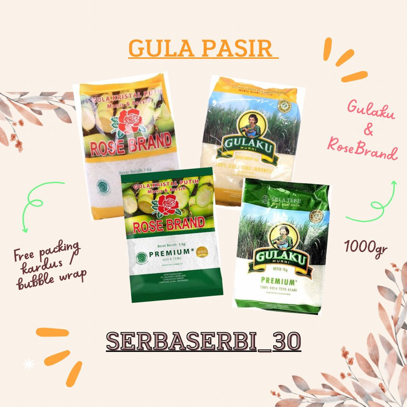 

Gula Pasir Gulaku Premium 1kg all varian