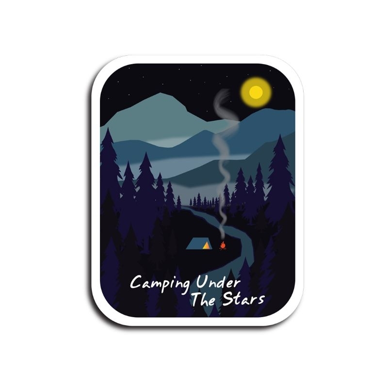 

Camping Under The Stars | Sticker