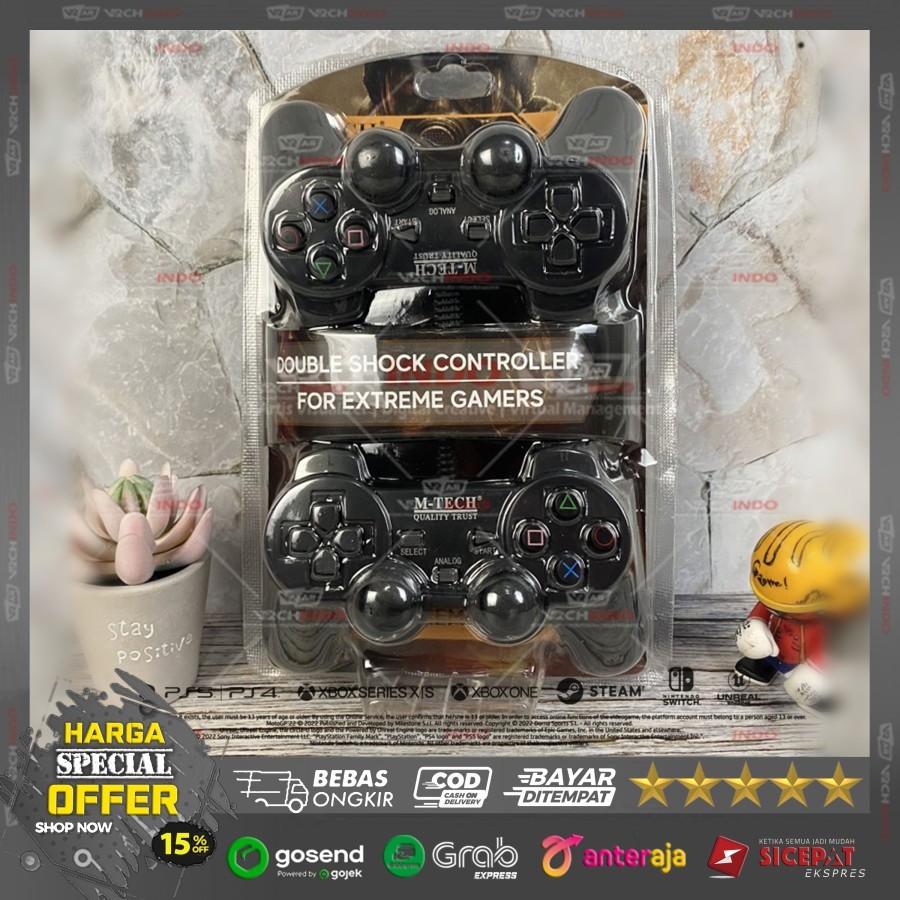 Dual Gamepad / JOYSTICK / Stik Game for PC / Komputer / Laptop 