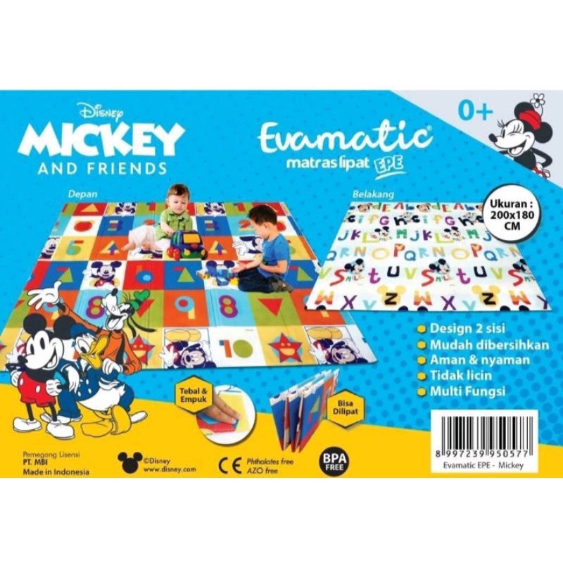 Playmate Evamatic Disney Mickey Mouse Matras Lipat Mickey Alas Lantai