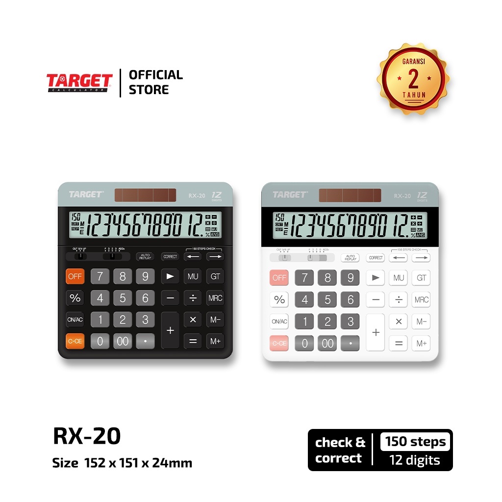 

Anekasalim - Kalkulator / Calculator Target RX-20 12 Digits