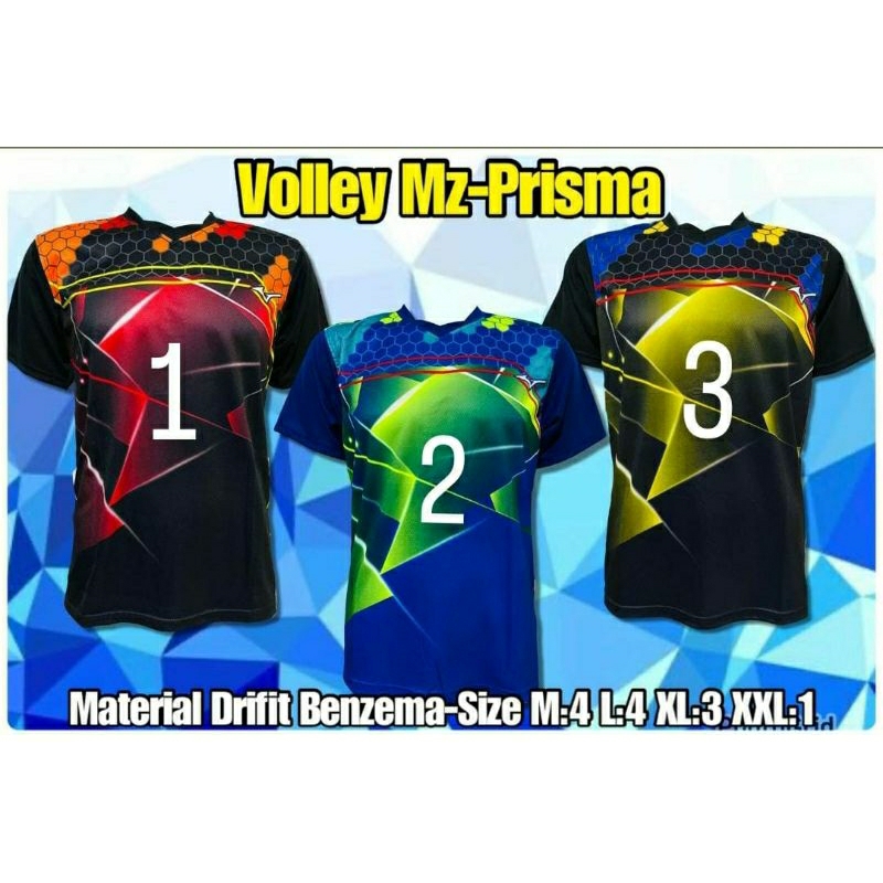Kaos Mizuno Volly / Baju Mizuno Volly/ atasan voli nomor