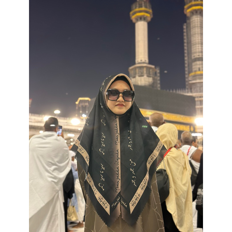 Hijab Terbaru Motif Man Jadda Wajada || Hijab pegon Arab Terbaru Voal Segi Empat Hijab Santri Arab