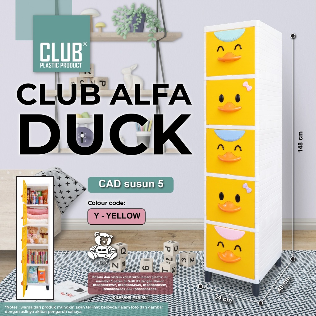 CLUB FLIP Susun 5 - Lemari Anak - Lemari Baju - Lemari Pakaiain - Kabinet Baju - Kabinet Pakaiain - 