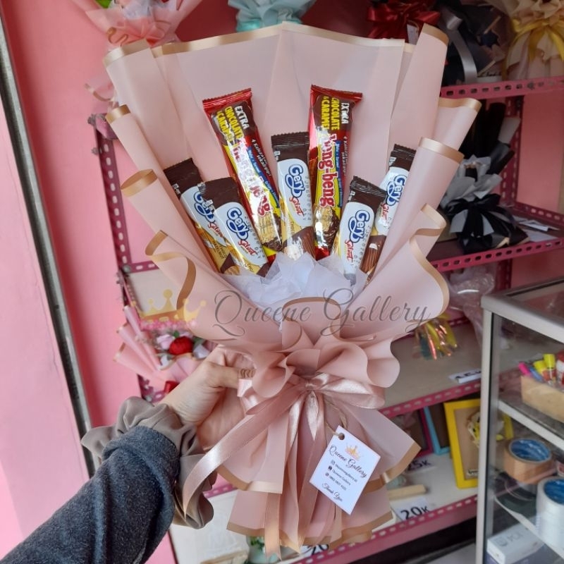 

Queene Gallery - Buket Snack Medium Bucket Makanan Bouquet Snack