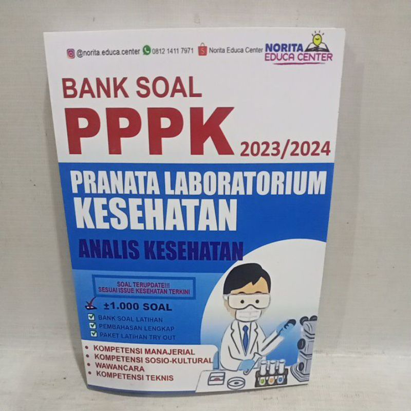 buku soal terbaru pppk pranata laboratorium kesehatan analisis kesehatan tahun 2023 2024
