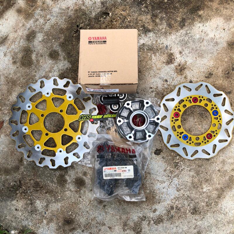 TAPAK GEAR GIR NAP GIR MX KING PNP NINJA SS / R / RR PLUS PIRINGAN DEPAN BELAKANG KARET GEAR BOSH DA