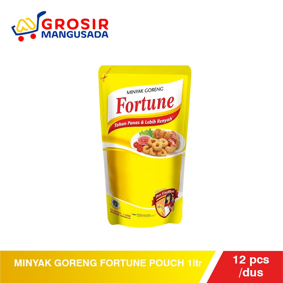 

Minyak Goreng Fortune 1 Liter Kemasan Pouch Harga Grosir 12pcs