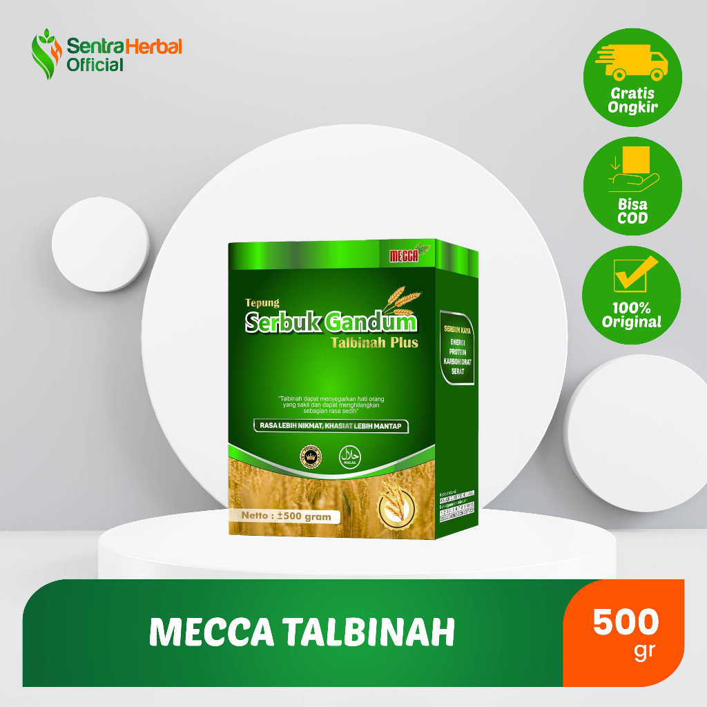 Mecca Talbinah 500gr - Herbal Membantu mengobati sakit maag kronis  bersifat antiemetik (mengurangi rasa mual) mengurangi rasa perih karena asam lambung dan lain-lain.