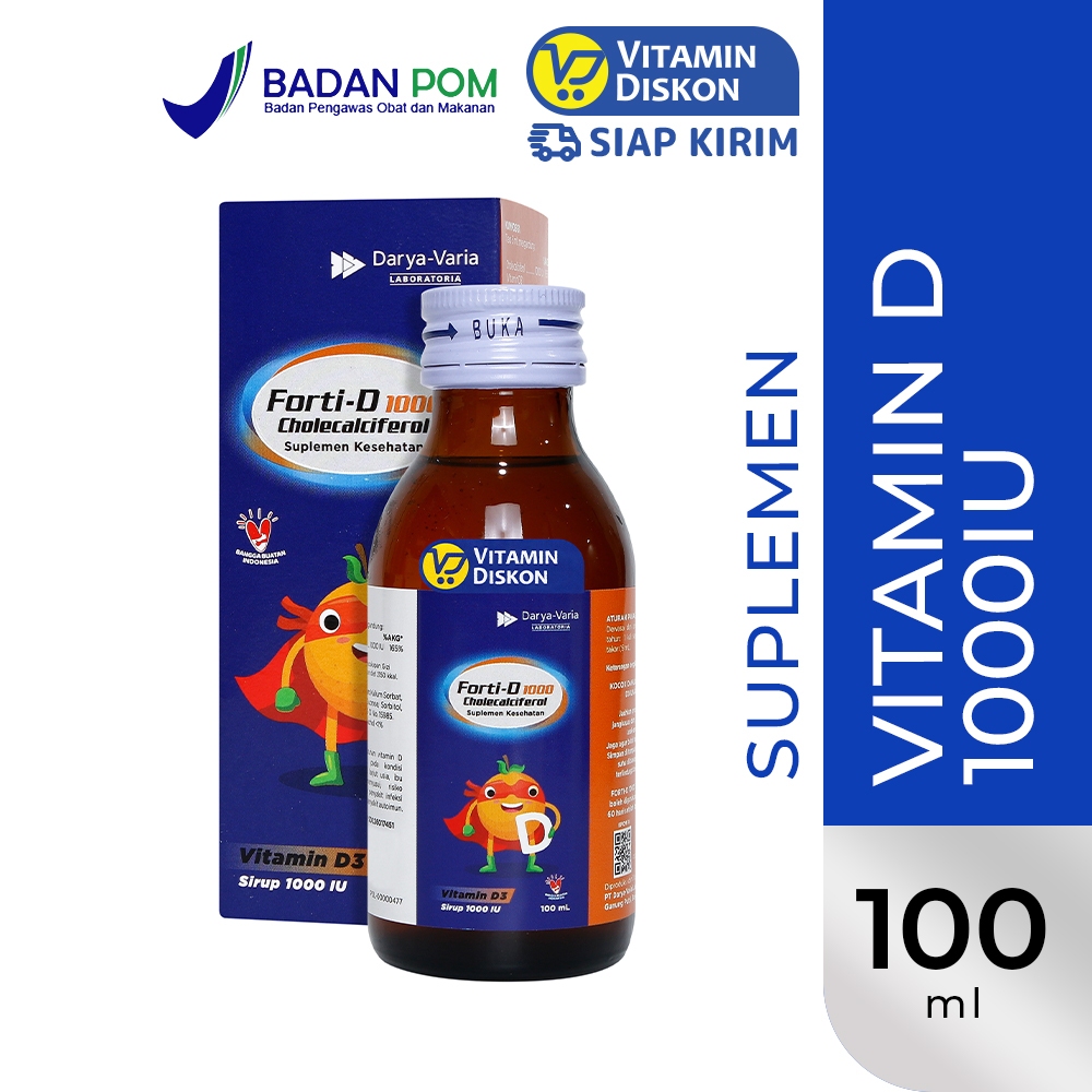 FORTI D SYRUP 1000 IU 100ML - Vitamin D3 1000IU