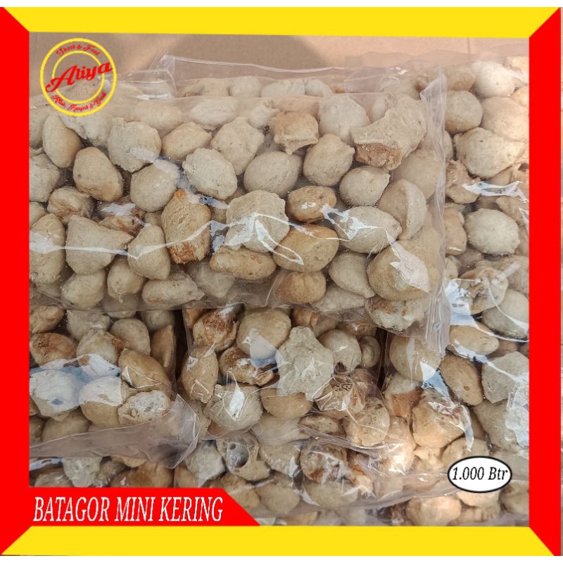 

BATAGOR MINI KERING 1.000 BUTIR. enak gurih asin kriuk rasa ikan. spesial toping baso aci seblak mie rebus