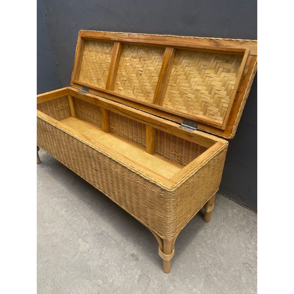 [ SIPALING MULTIFUNGSI ] Rotan Bench Minimalis / Bench Rotan Serbaguna / Bench Rotan Simpel / Single