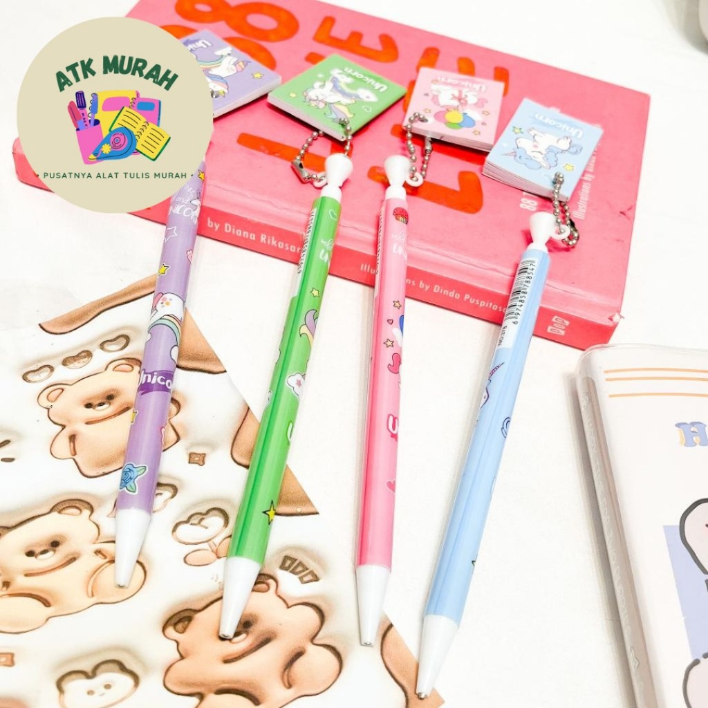 

PENSIL CETEK MEKANIK GANTUNGAN BUKU UNICORN PCM-1029 ALAT TULIS SEKOLAH AESTHETIC KOREA COD TERJANGKAU