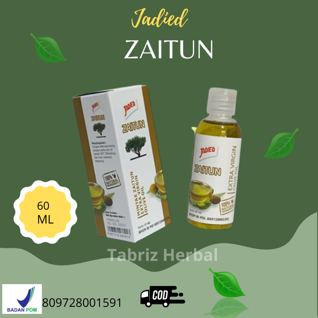 

Jadied Zaitun 100% Natural Extra Virgin Olive Oil 60 ml Original