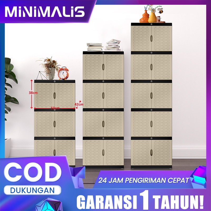 Minimalis Lemari pakaian plastik/Lemari pakaian/Lemari plastik susun/Lemari plastik jumbo/Lemari sus