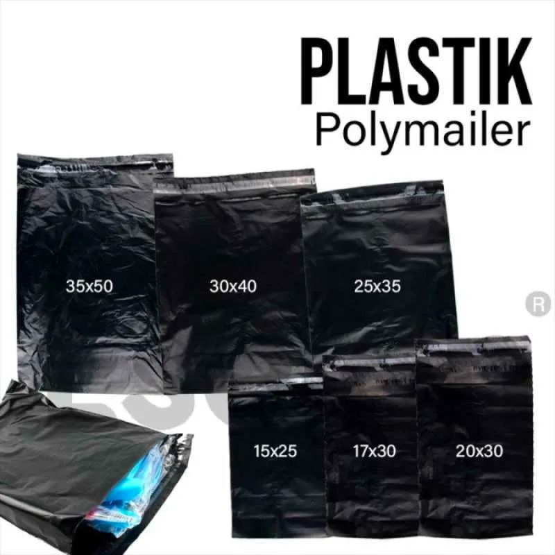 

PLASTIK POLYMAILER HITAM BUNGKUS GRADE A ++ PLASTIK PACKING ONLINE UKURAN (10X20) HARGA YANG TERCANTUM MERUKAPAN HARGA 100PCS