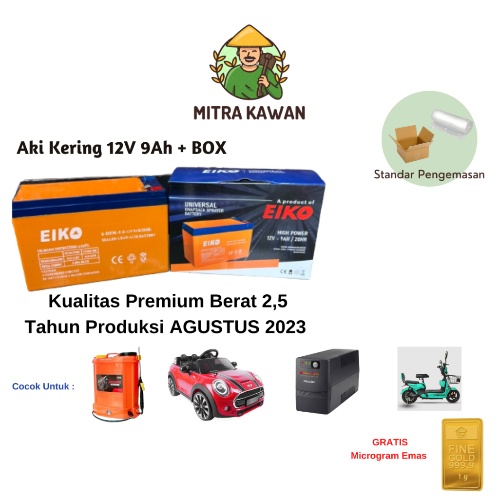 BATERAI 12V 9AH 12AH BATERAI AKI SPRAYER ELEKTRIK AKI MOTOR LISTRIK