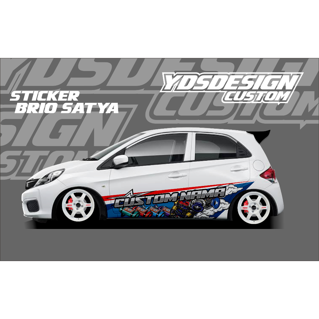 DECAL THAILOK BRIO OLD,AGYA,JAZZ,YARIS / STIKER MOBIL BRIO SATYA / BRIO OLD