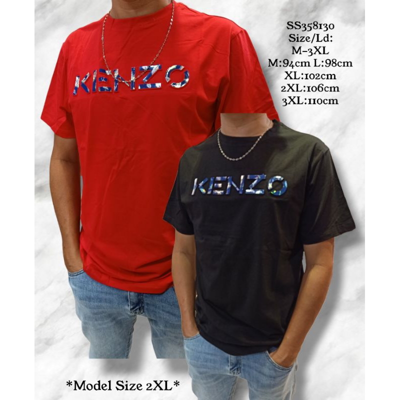 T-shirt Dewasa "01Kenzo"Kaos Oblong Premium Atasan Cowok Kaos Pria