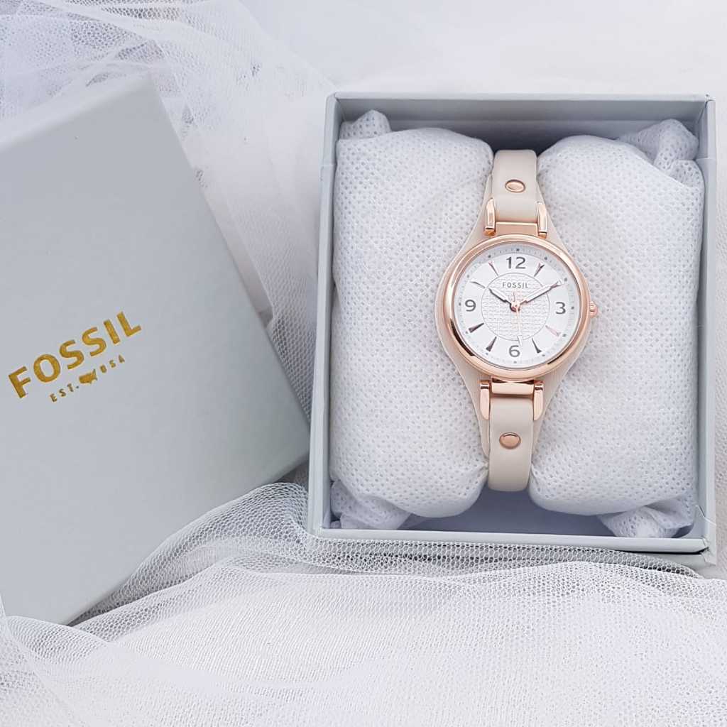 GRATIS ONGKIR - Jam Tangan Wanita Foxxil F1887Lv Tali Kulit Premium Free Box Original & Baterai Cada