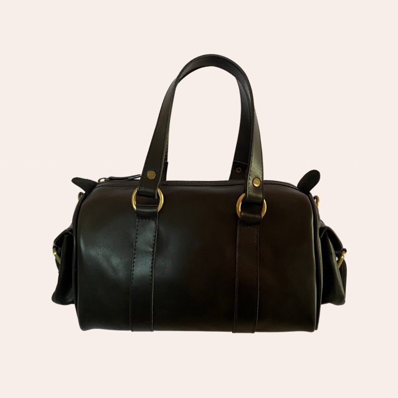 Roosman Leather Tas Selempang Wanita Kulit Sapi Asli Tas Speedy Travel Bag Leather Mini YARA