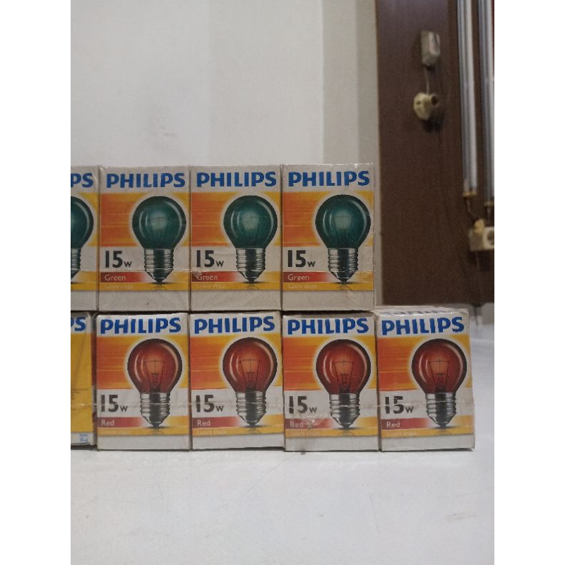 LAMPU PHILIPS 15 WATT WARNA