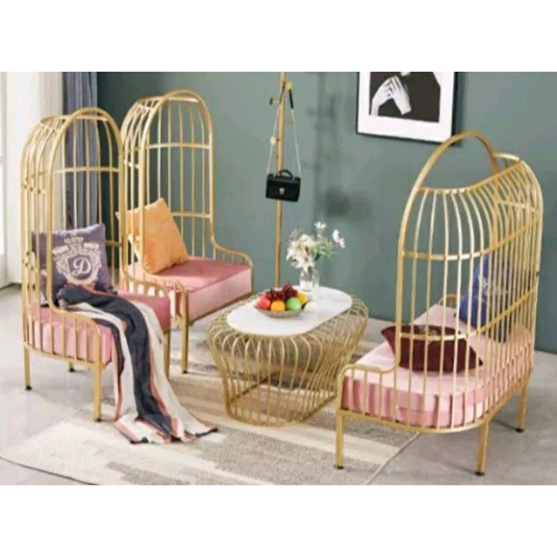 Sofa king elegan - kursi besi mewah - kursi sofa busa empuk