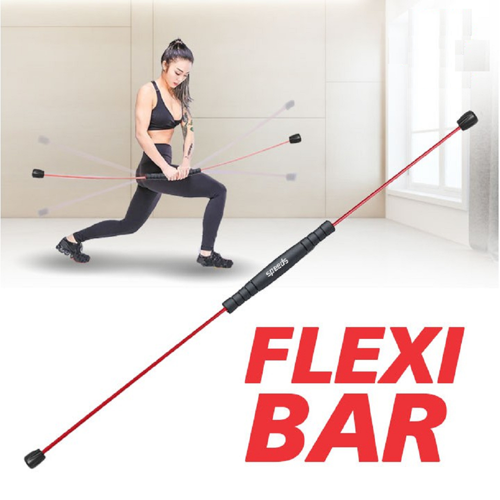 Flexi Elastis Batang Getar Tongkat Getaran Kebugaran Bar Pelatihan Penurunan Berat Badan