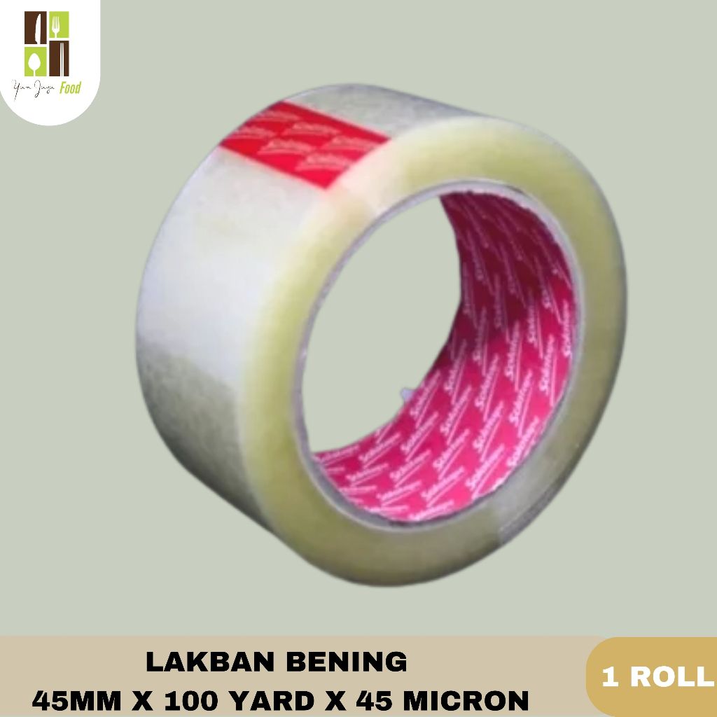 

Lakban Bening Solatape / Solasi / Isolasi 45 mm x 100 yard x 45 micron / Lakban Ekonomis / Murah